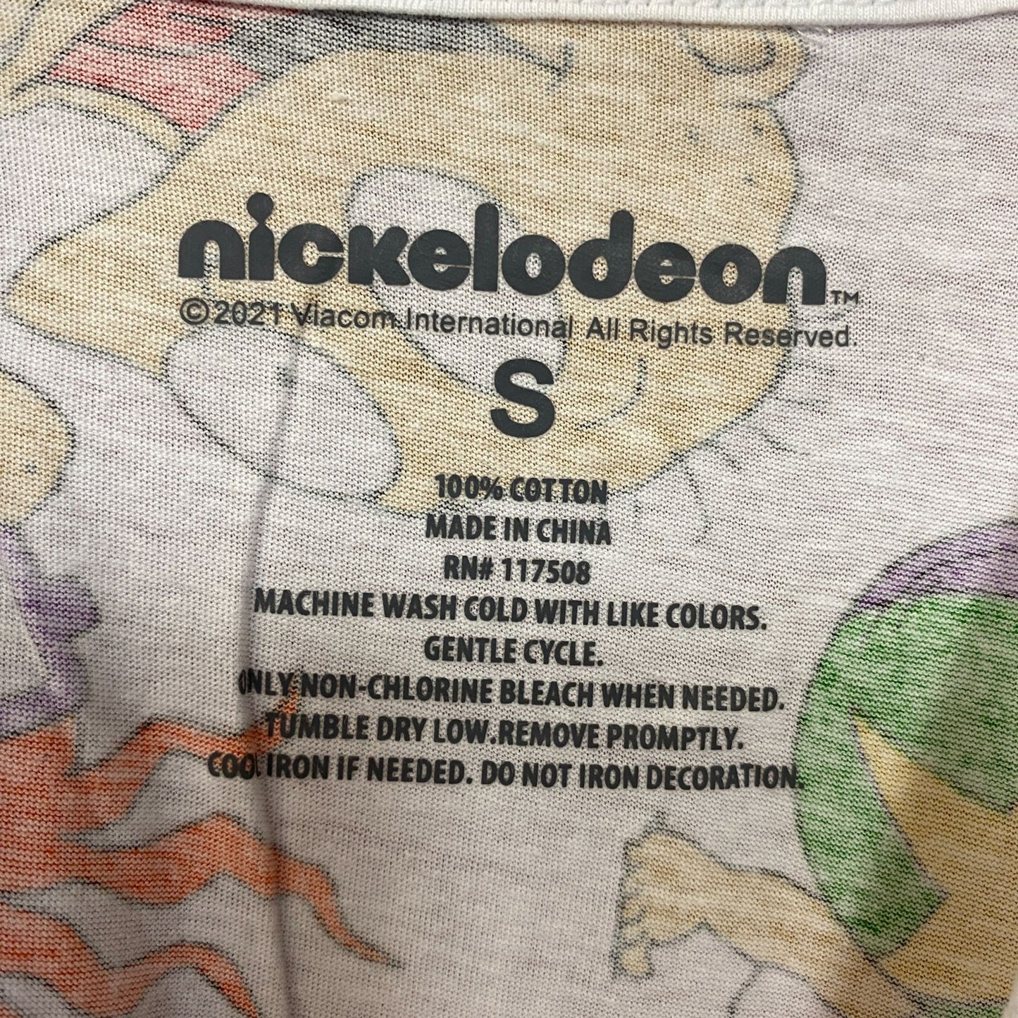 Nickelodeon Rugrats Tommy and Chucky all over print Tshirts size Small