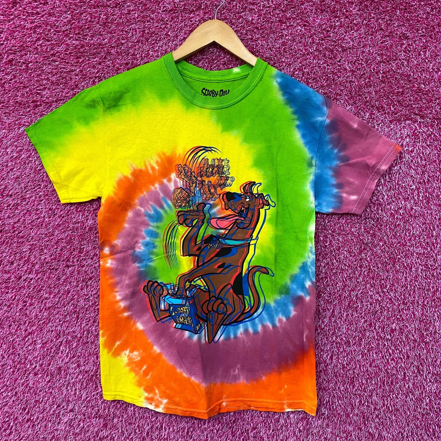Scooby Doo Scooby Snacks tiedye Tshirt size medium