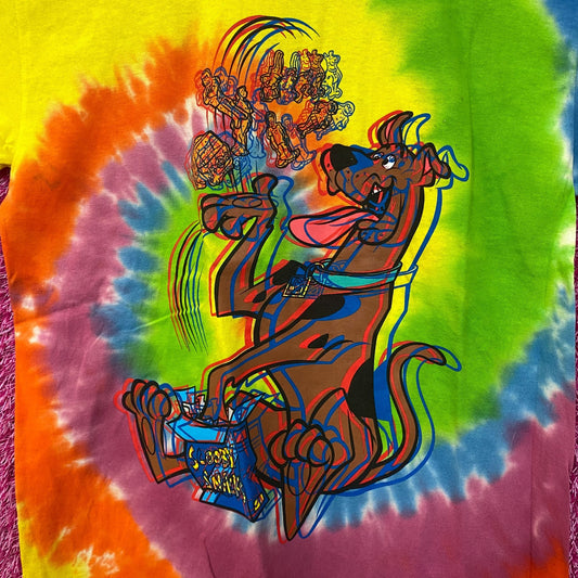 Scooby Doo Scooby Snacks tiedye Tshirt size medium