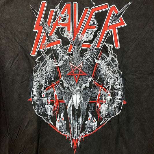 Slayer Goat Pentagram Pigment-Dyed T-Shirt 2XL