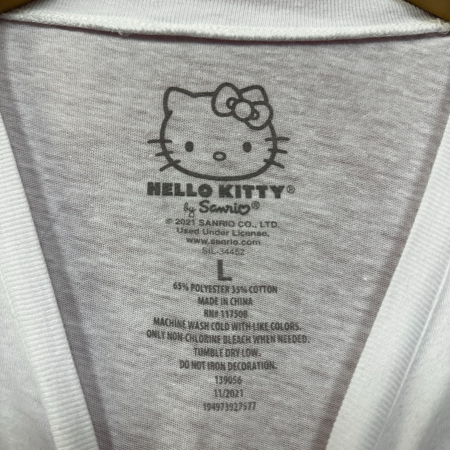Hello Kitty Tennis Club Sanrio Kawaii Sport Promo Crop Top L