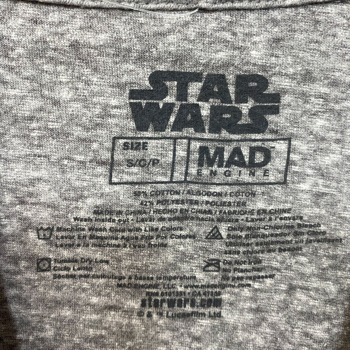 Star Wars The Mandalorian Grogu Good Vibes Graphic T-Shirt Small