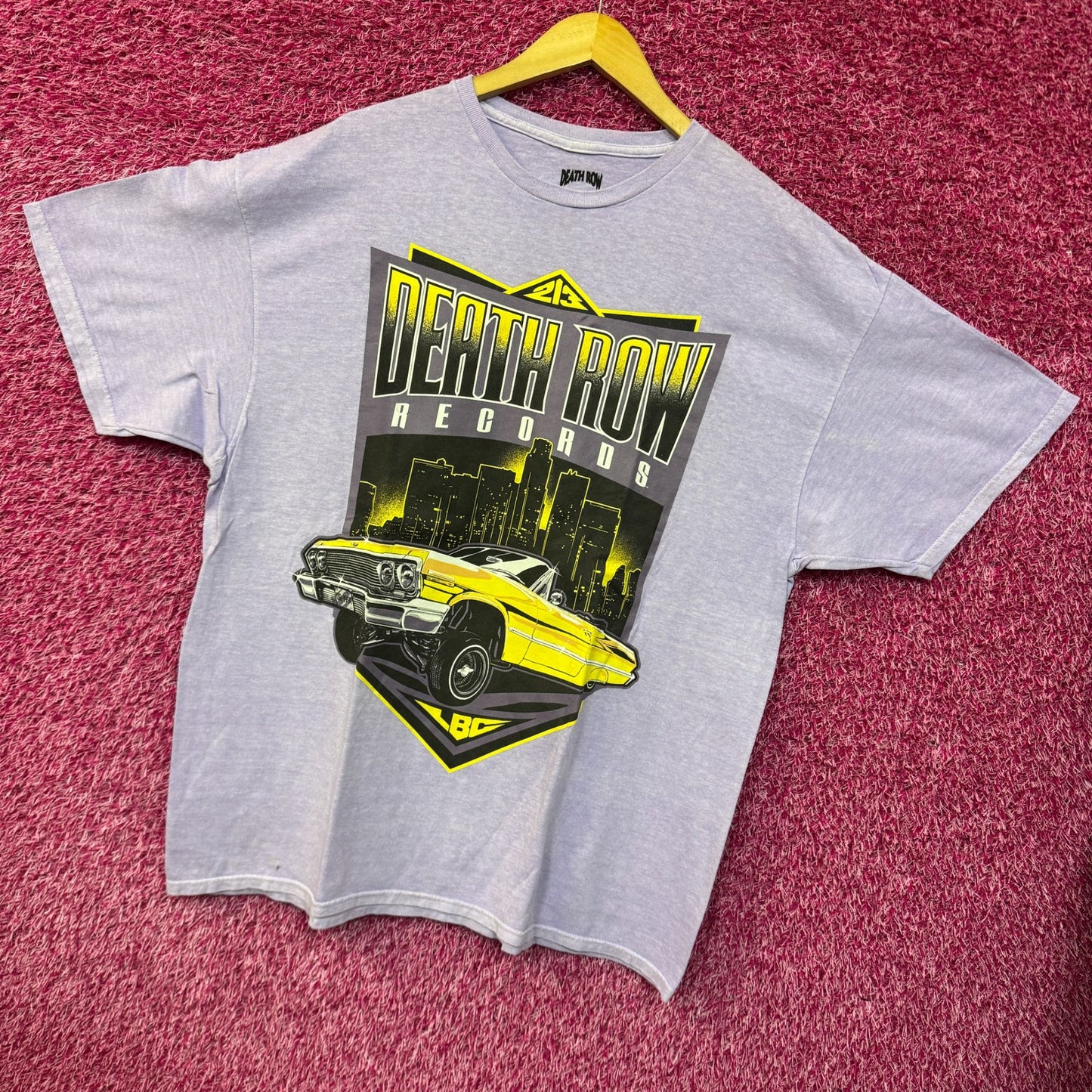 Death Row Records LBC Low Rider Rap Record Label Tee 1X/2X