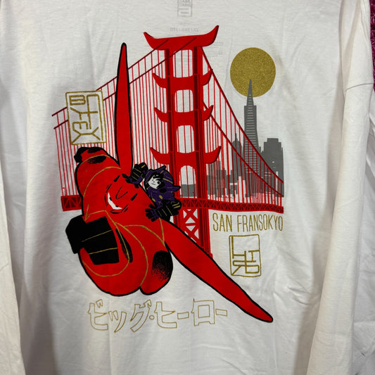 Big hero 6 Baymax Sanfransokyo long sleeve size 2xl