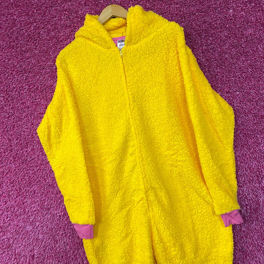 Sesame Street Big Bird Hooded Pajama Onesie S/M
