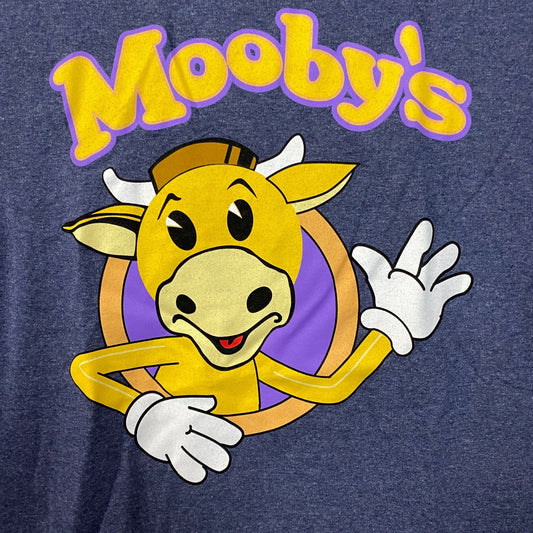 Mooby's the Golden Cow Restaurant logo Graphic Design T-Shirt Large
