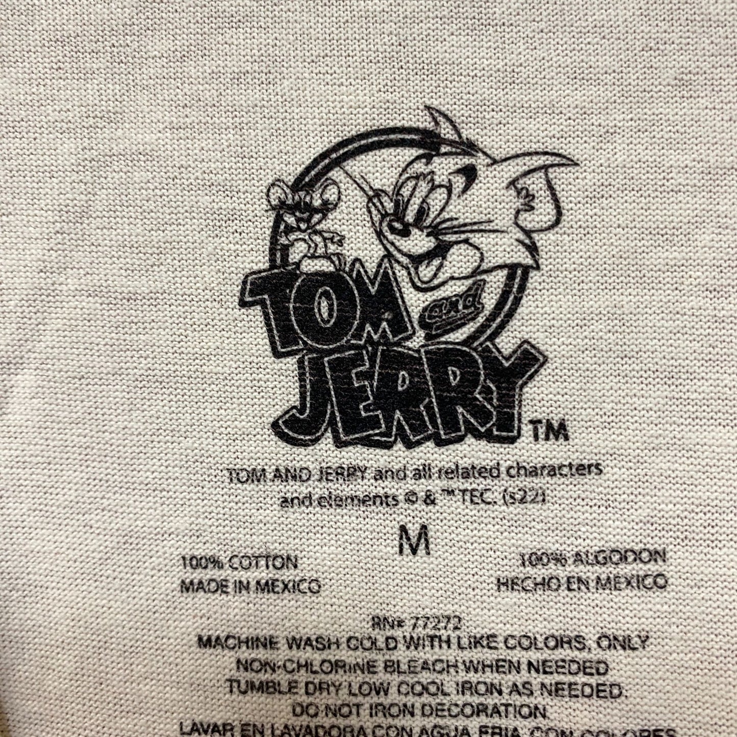 Tom and Jerry Airbrushed Cartoon Tshirt size medium