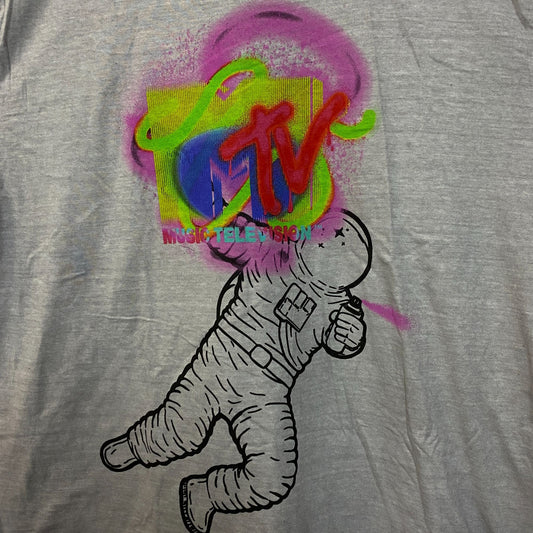MTV Astronaut Moon Man Trophy Poster T-Shirt Size Extra Large