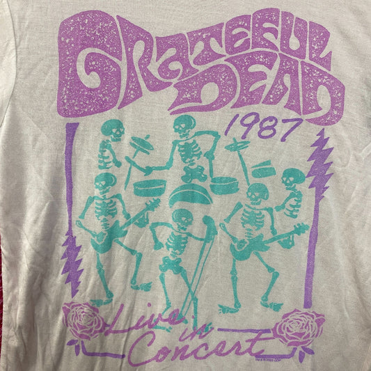 Grateful Dead Live In Concert Vintage Style Tissue T-Shirt Extra Extra Small