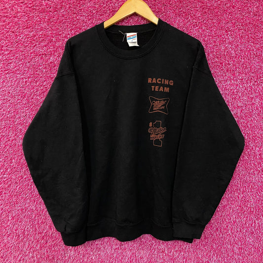 Junk Food Miller High Life Racing Pit Flea Market Fleece size Medium