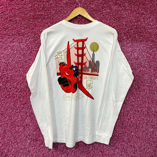 Big hero 6 white LS shirt size medium