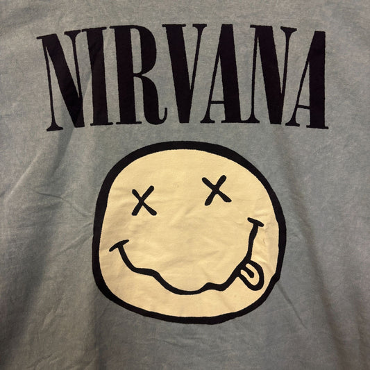 Nirvana Nevermind Smiley Face tshirt size large