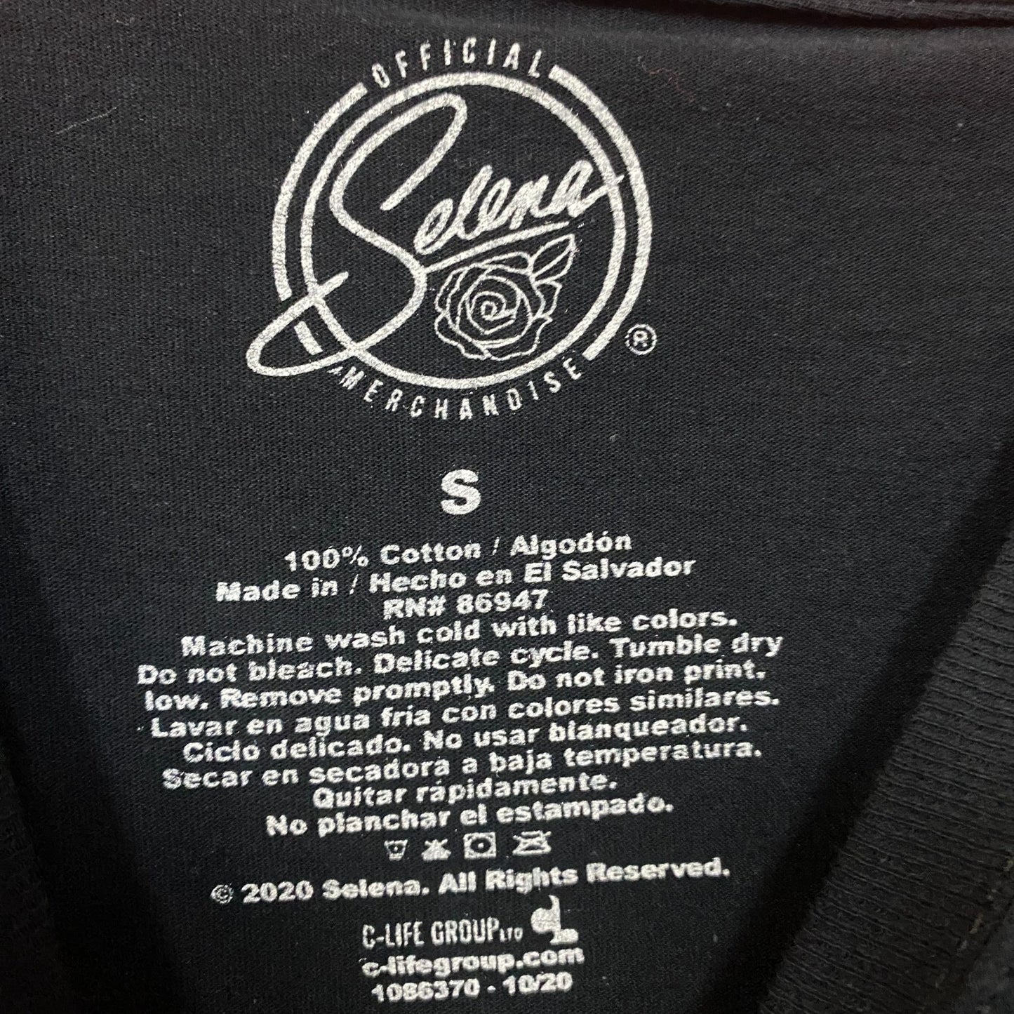 Selena Queen of Tex Mex Long Sleeve Tshirt Size Small