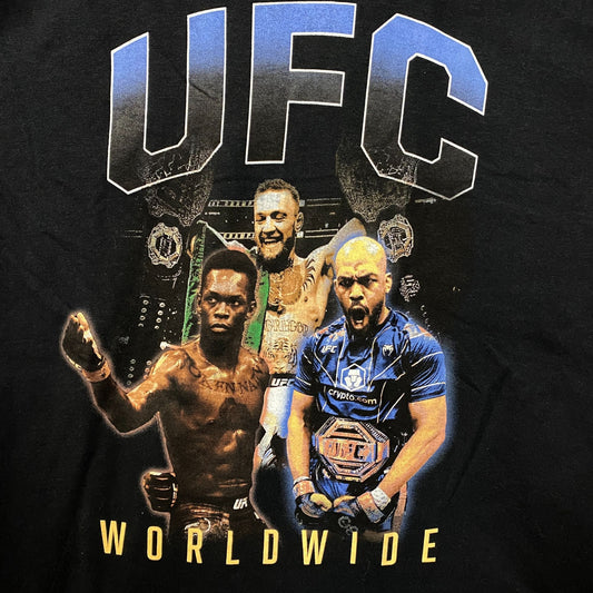 UFC WorldWide Conor McGregor, Jon Jones, Israel Adesanya T-Shirt Medium