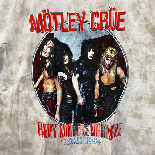 Motley Crue Every Mothers Worst Nightmare Tour 84 Oversized Tie dye XL