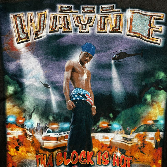 Lil Wayne Tha Block is Hot Cash Money Records Rap Tee Medium