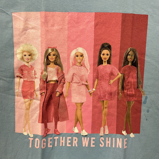 Barbie Together We Shine Blue T-Shirt XL