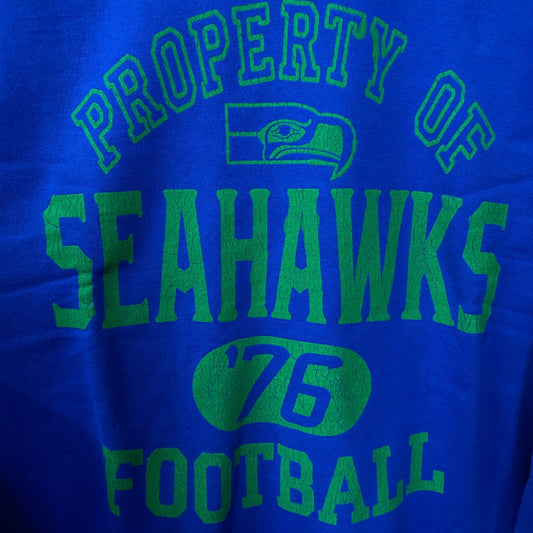 Junk Food Clothing Seattle Seahawks Property Flea Market Crewneck Sweatshirt Medium