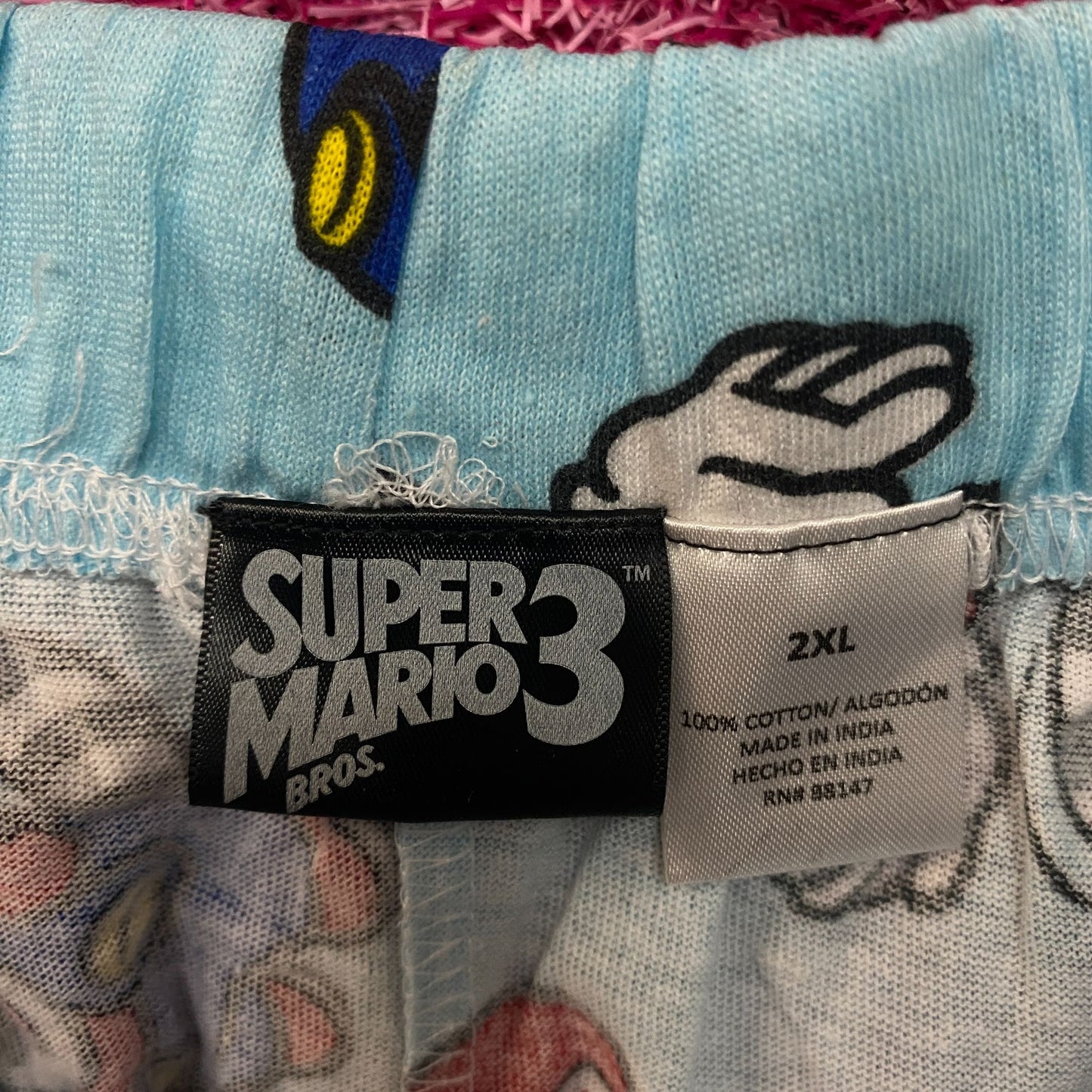 Nintendo Super Mario Bros. 3 Tanooki Suit Pajama Lounge Pants 2XL