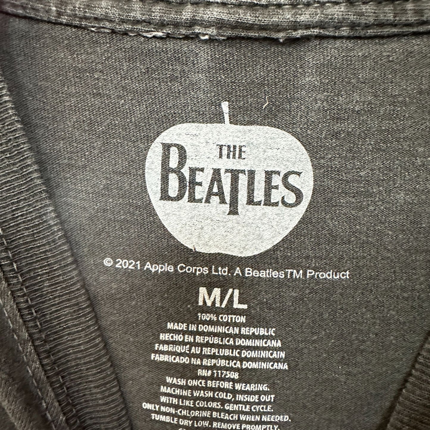 The Beatles Mineral wash Rock Tshirt size M/L