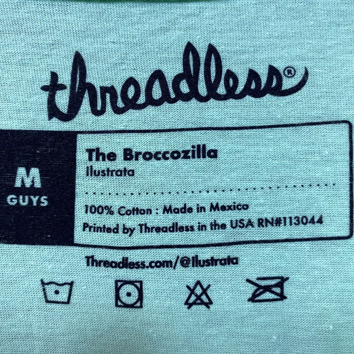 Broczilla green Tshirt size medium