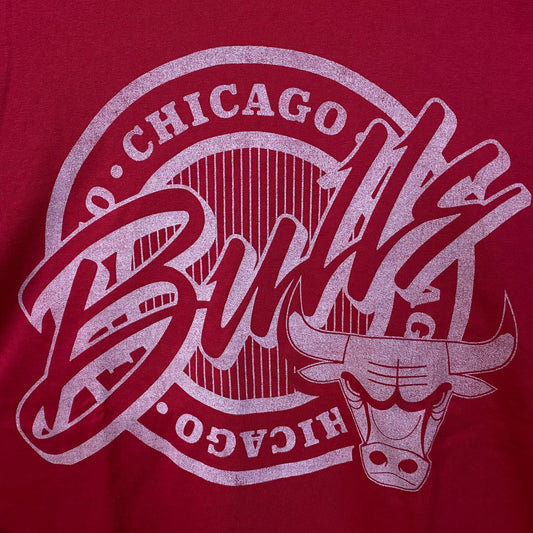 Junk Food Clothing NBA Chicago Bulls Crest Vintage Style Tee Medium