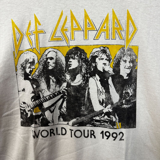 Def Leppard World Tour 1992 Rock Tshirt size Large