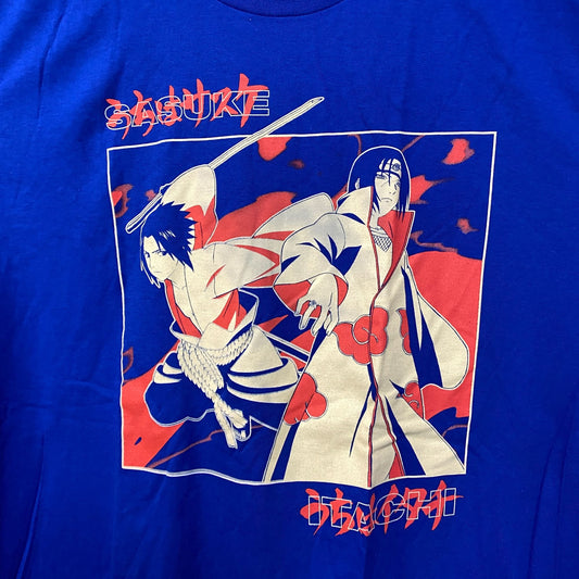 Naruto Sasuke Blue Anime Tshirt size Extra Large