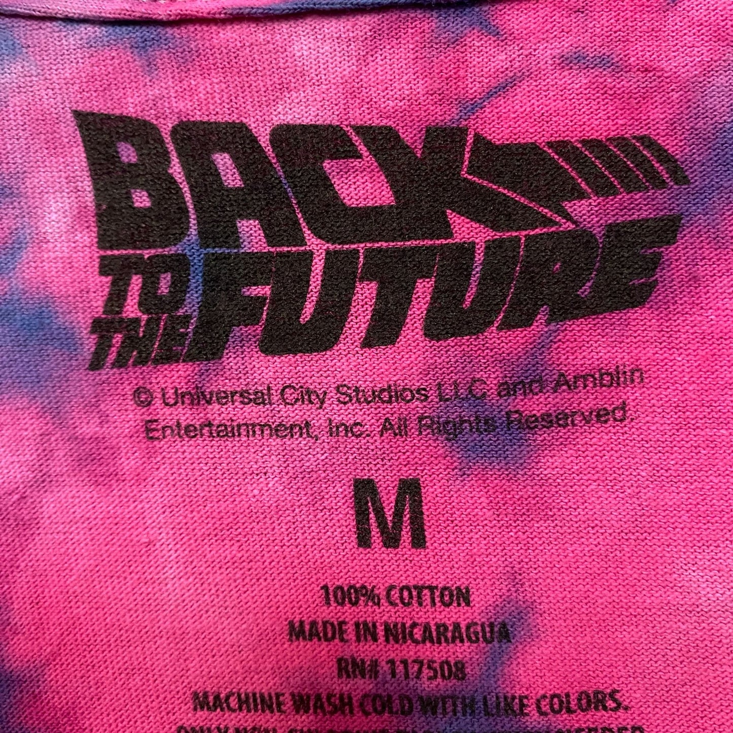 Back to the Future tiedye Movie Promo Tshirt size medium