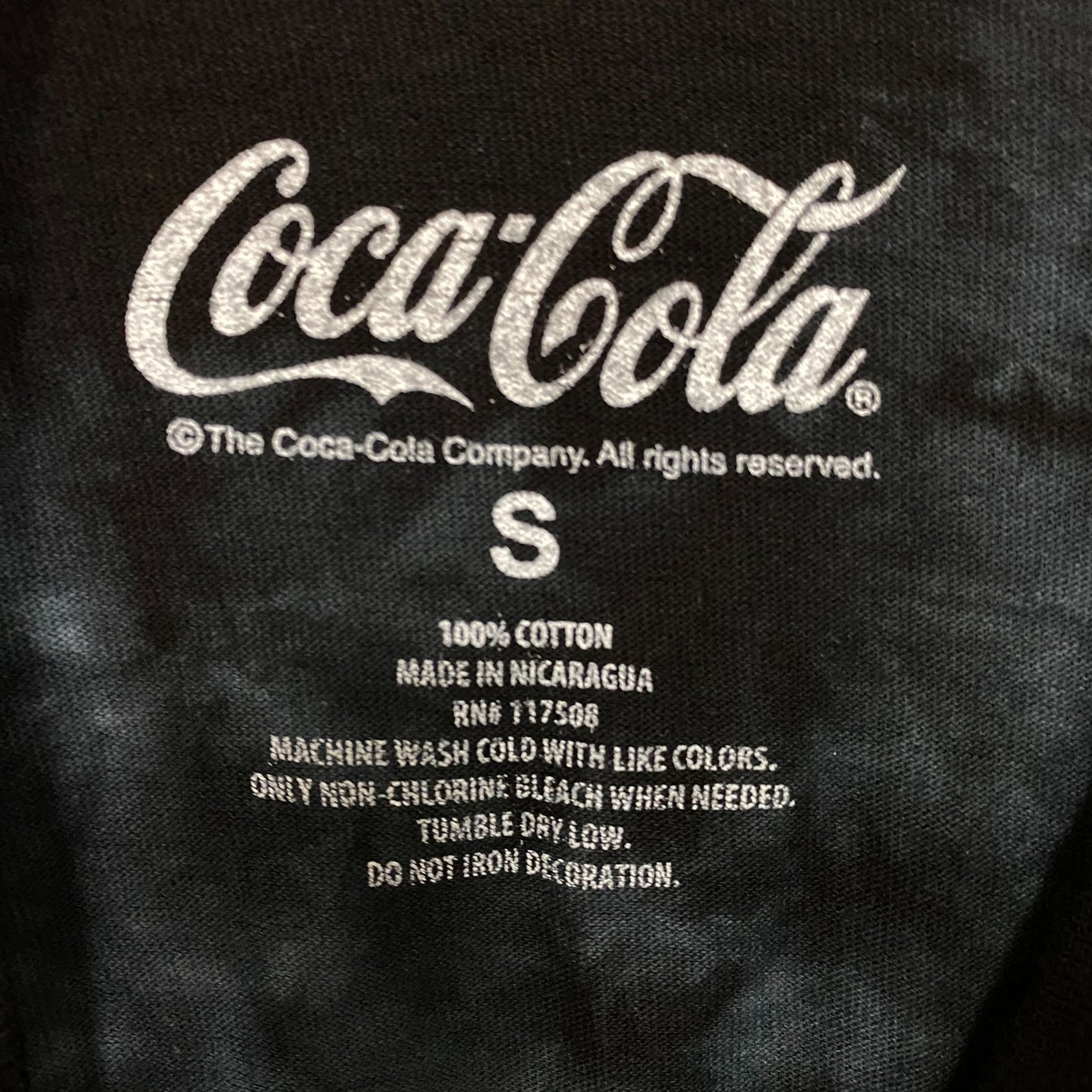 Enjoy Coca-Cola Promo Long Sleeve Tie Dye T-Shirt Small