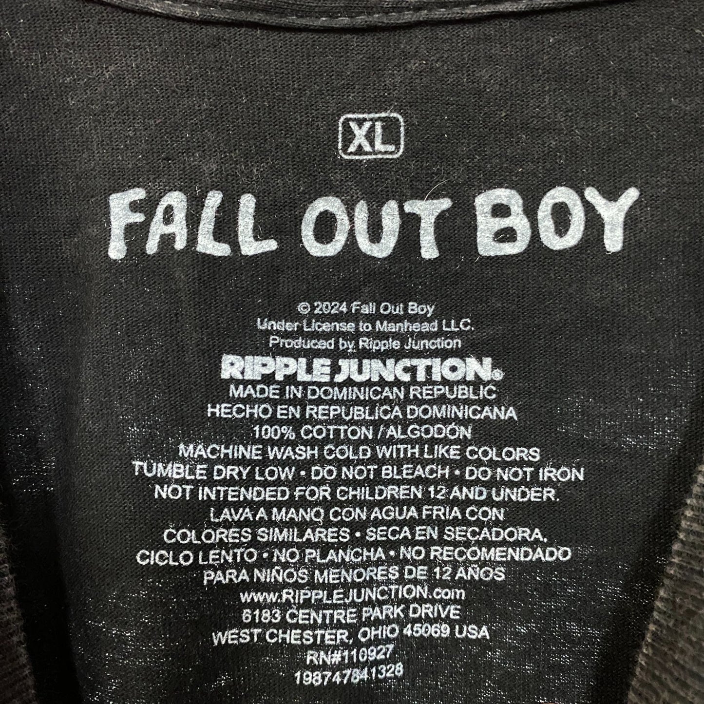 Fallout Boy So Much For Stardust Album Rock Band T-Shirt XL