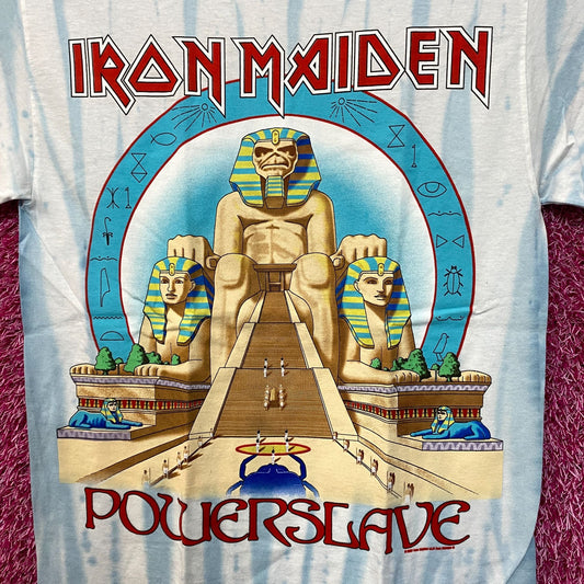 Iron Maiden Powerslave Album Art Heavy Metal Band Tie Dye S