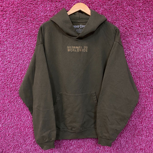 Snoop Dogg DO. Double G 213 World Wide Hoodie Size Large