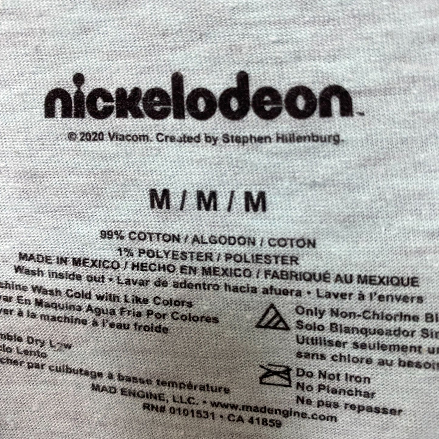 SpongeBob Squarpants Squidward Face Tshirt size medium