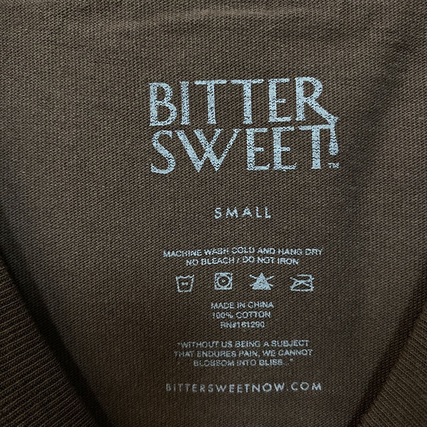 Bittersweet Take Care Of Our Planet Oversized Graphic T-Shirt Small