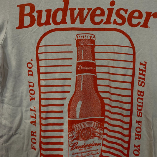 Junk Food Clothing Budweiser "This Bud's For You" Retro Style Tee XS