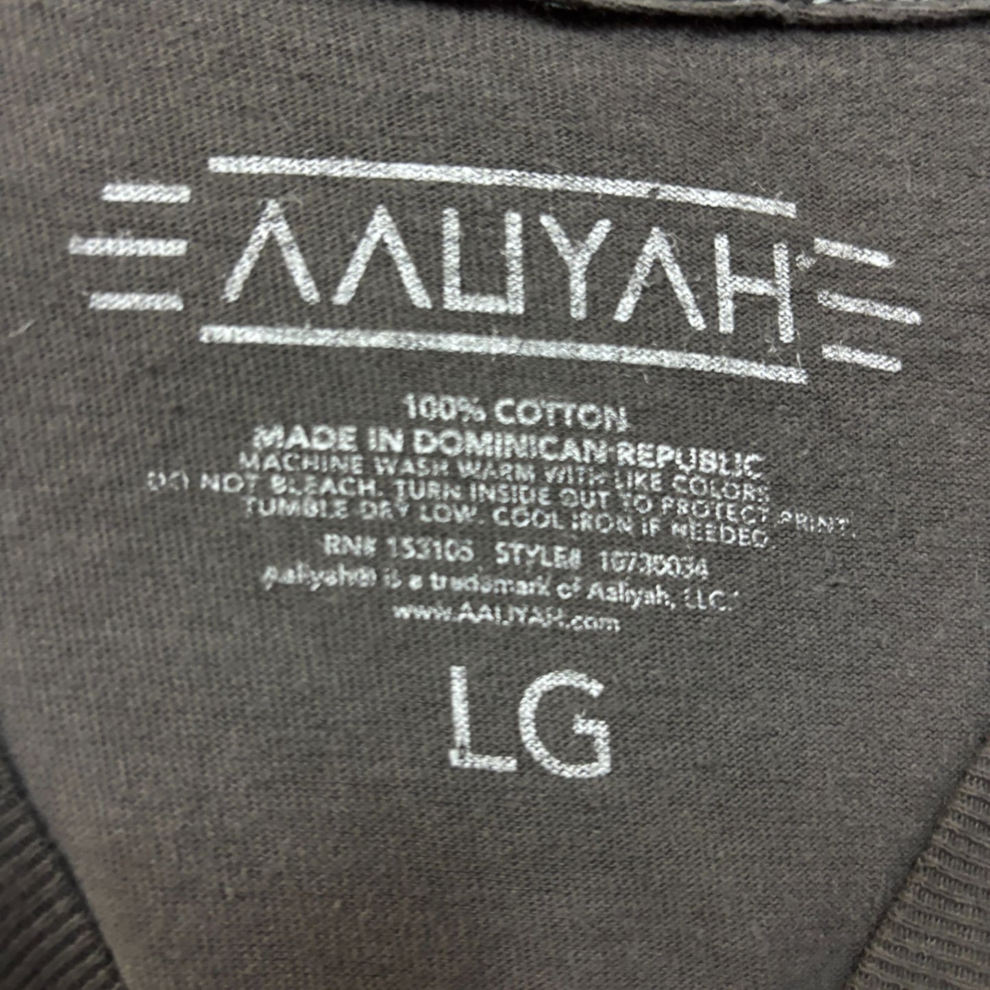 Aaliyah in memoriam glitter Tshirt size large