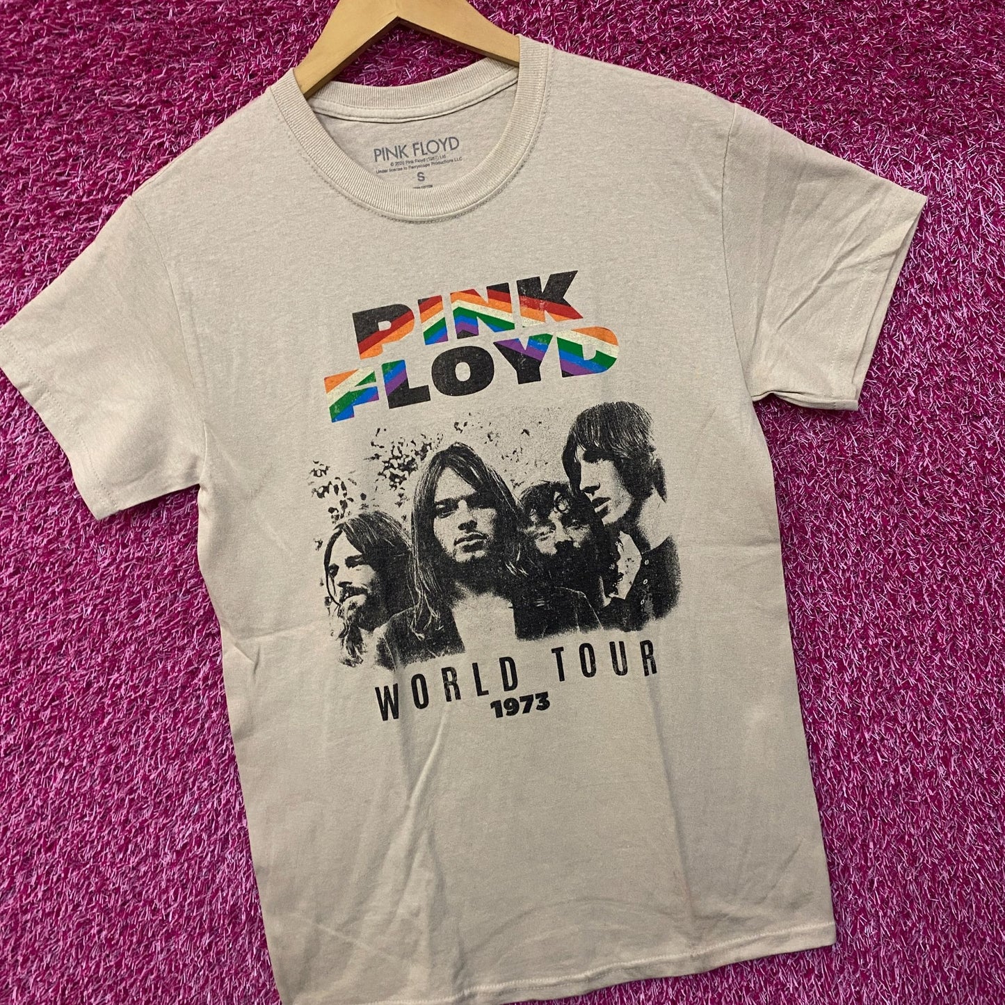 Pink Floyd World Tour 1973 Rock Tshirt size Small