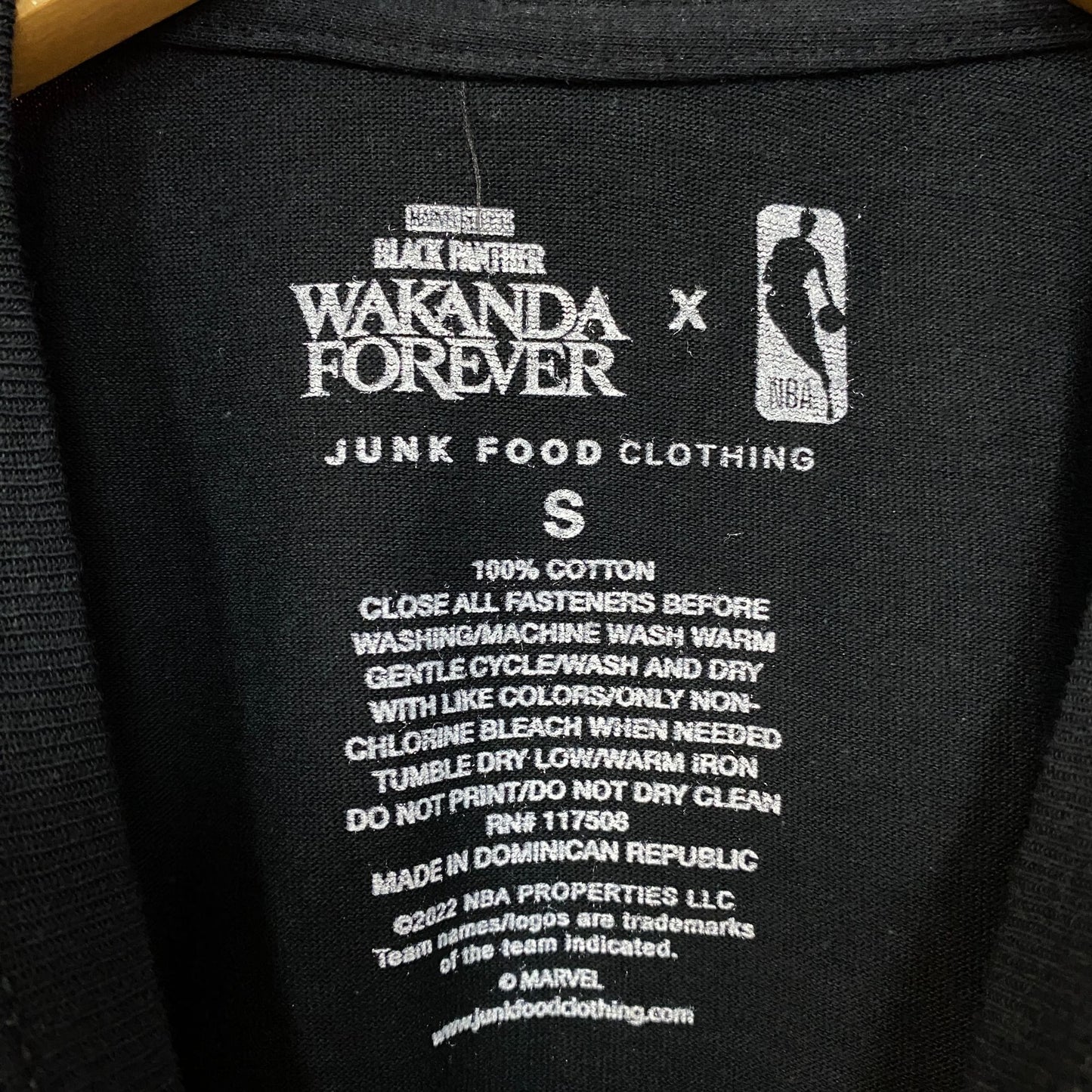 San Antonio Spurs x Marvel Black Panther Collaboration T-shirt Small