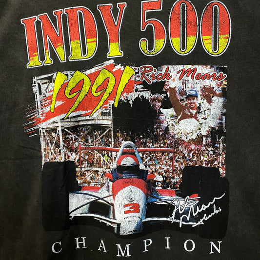Nascar Indy 500 Rick Mears 1991 Champion T-Shirt 2XL