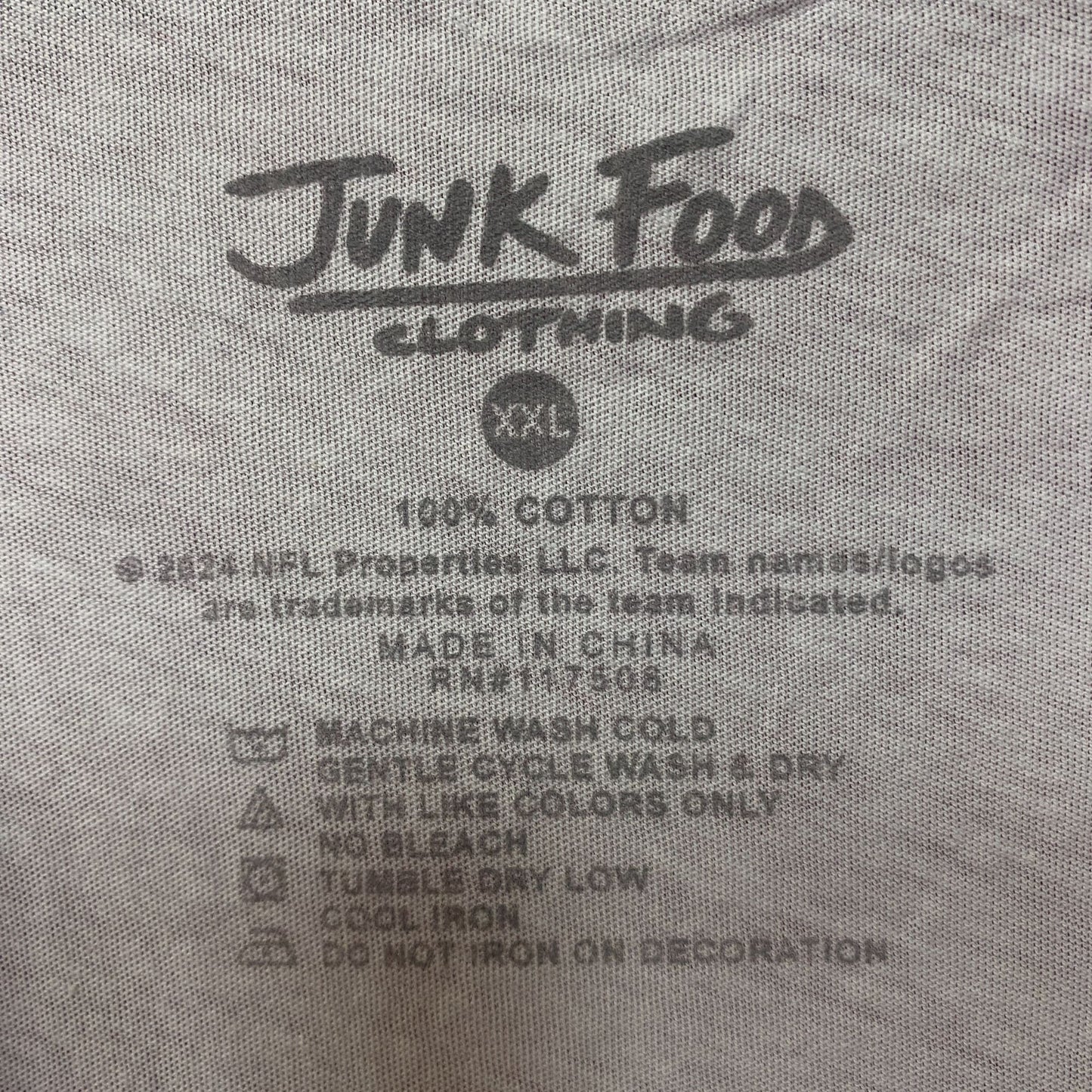 Junk Food Clothing NFL Detroit Lions Cropped Sleeveless T-Shirt 2XL
