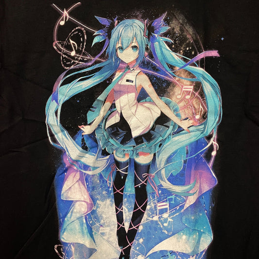 Hatsune Miku Power Up With Music T-Shirt size Extra Small