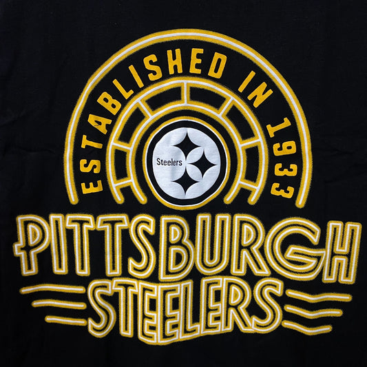 Junk Food Clothing Pittsburgh Steelers Kickoff Crew Shirt Medium