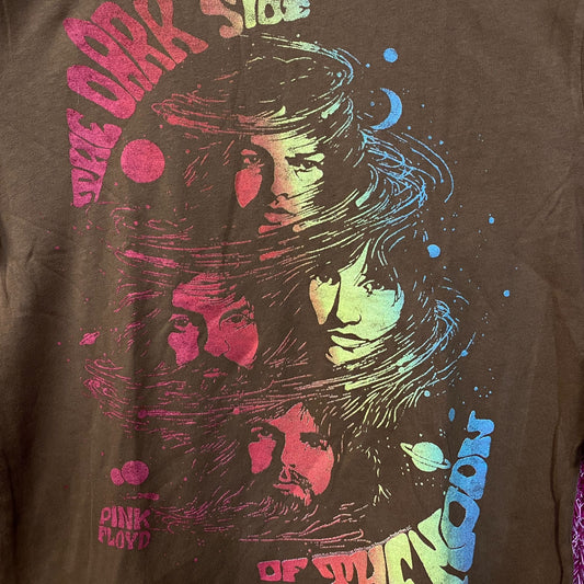 Pink Floyd Dark Side Of The Moon Faces Vintage Style T-Shirt Medium