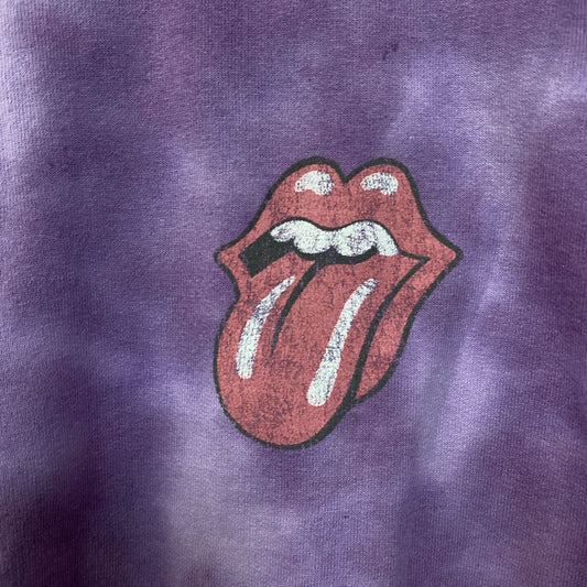 The Rolling Stones Hot Lips Tie-Dye Crewneck Sweatshirt Large