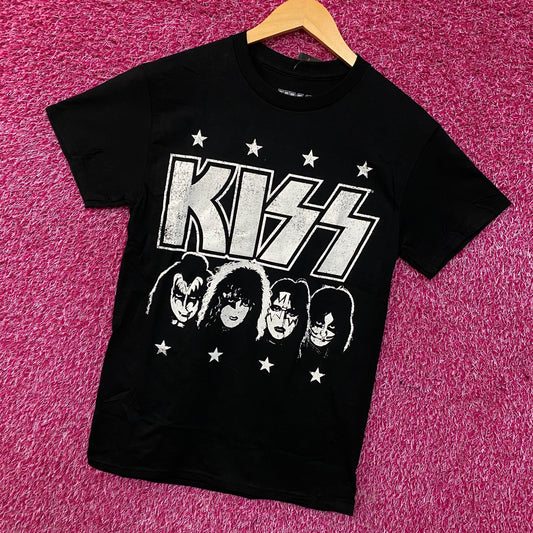 KISS Rock Band Members Graphic T-Shirt Small