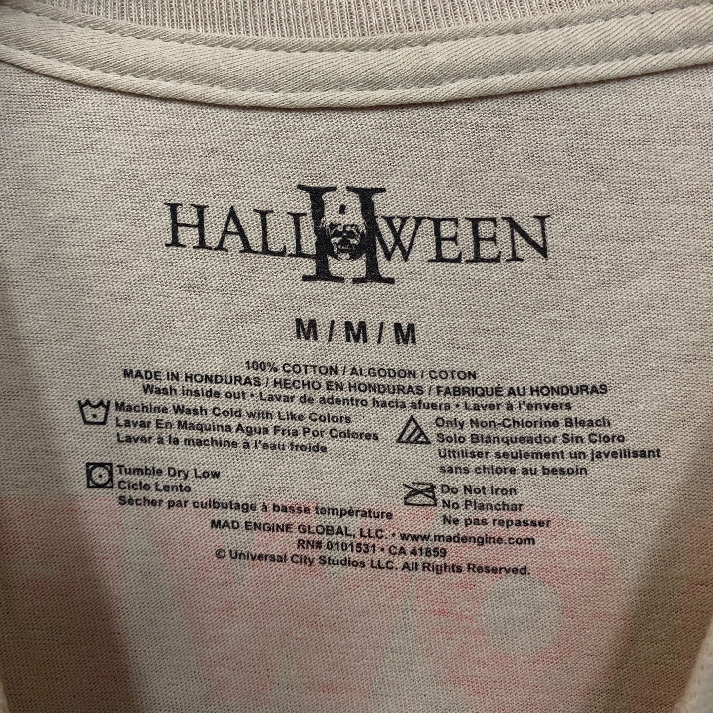 Halloween II Michael Myers Horror Graphic T-Shirt Medium