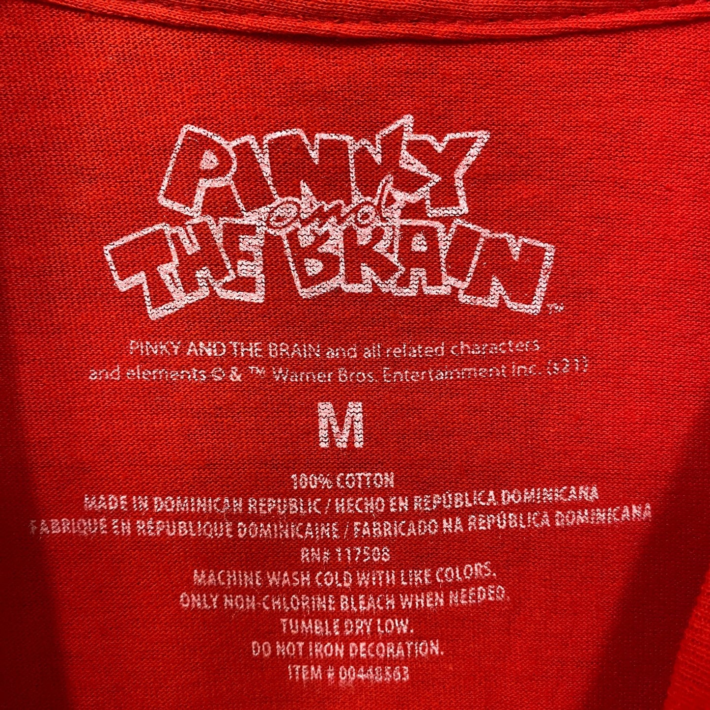Pinky and The Brain Cartoon Retro Graphic DesignT-Shirt Medium