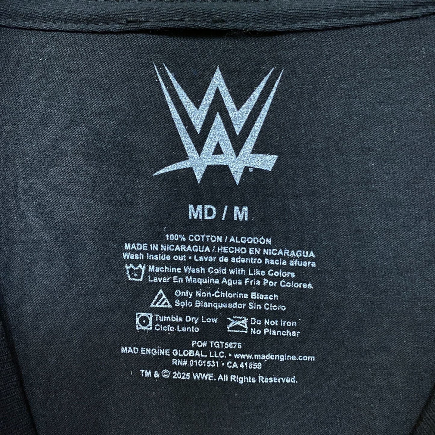 WWE Legends Wrestling Champions Poster T-Shirt Medium