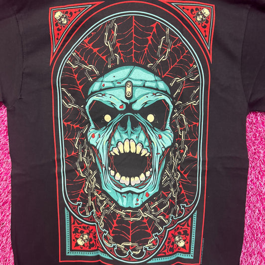 Iron Maiden Eddie Tarot Piece of Mind Heavy Metal Band Tee M